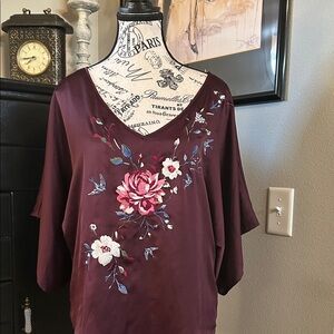 Floral Embroidered Women's Top by WHBM